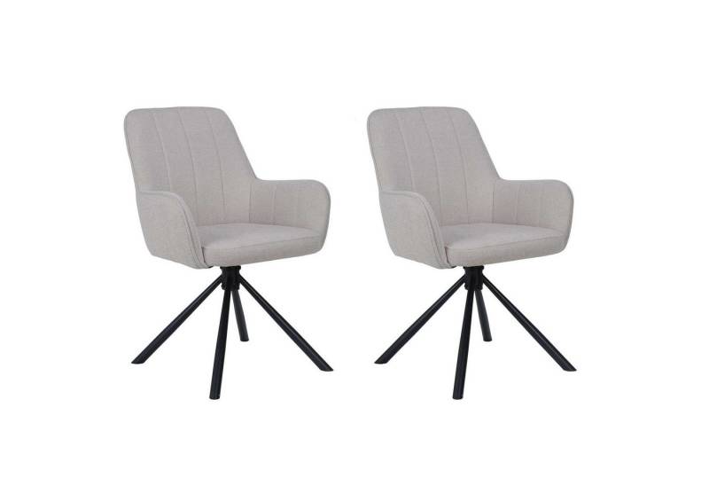 OTTO home Esszimmerstuhl Flaurent (2 St), gepolsterte Rückenlehne, Armlehne und Sitzfläche, Sitzhöhe 50 cm von OTTO home