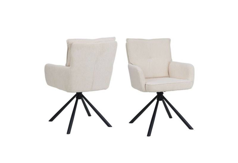 OTTO home Esszimmerstuhl Les Choux (2 St), gepolsterte Rückenlehne, Armlehne und Sitzfläche, Sitzhöhe 48 cm von OTTO home