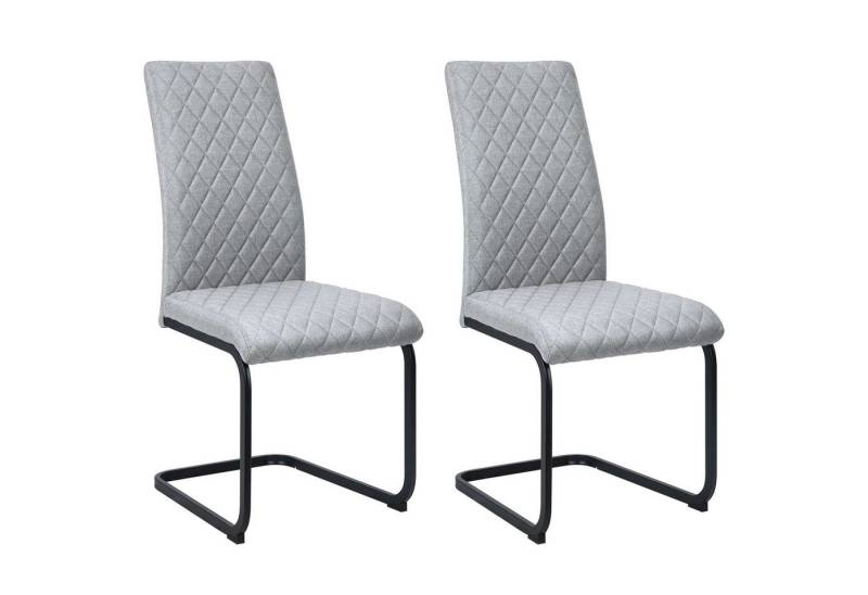 OTTO home Esszimmerstuhl Valbourg (2 St), Freischwinger, gepolsterte Rückenlehne und Sitzfläche, Sitzhöhe 48 cm von OTTO home