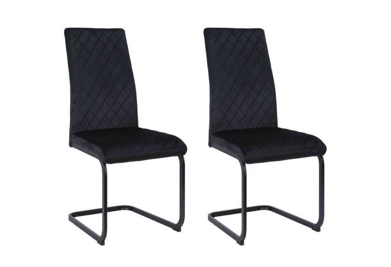 OTTO home Esszimmerstuhl Valbourg (2 St), Freischwinger, gepolsterte Rückenlehne und Sitzfläche, Sitzhöhe 48 cm von OTTO home