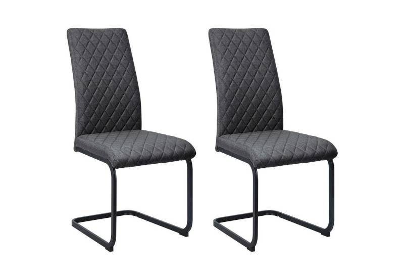 OTTO home Esszimmerstuhl Valbourg (2 St), Freischwinger, gepolsterte Rückenlehne und Sitzfläche, Sitzhöhe 48 cm von OTTO home
