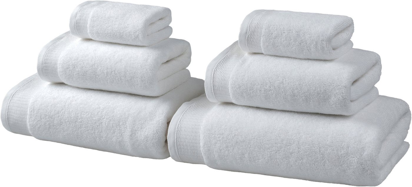 OTTO home Handtuch Set Fenya, Premium Handtücher, 550 gr/m², Walkfrottier (Set, 6-St), Premium Handtücher mit Bordüre, Handtuch-Set, 100% Baumwolle von OTTO home
