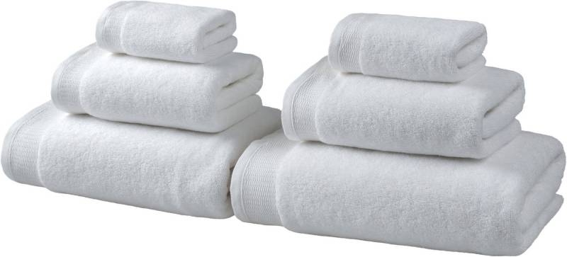 OTTO home Handtuch Set Fenya, Premium Handtücher, 550 gr/m², Walkfrottier (Set, 6-St), Premium Handtücher mit Bordüre, Handtuch-Set, 100% Baumwolle von OTTO home