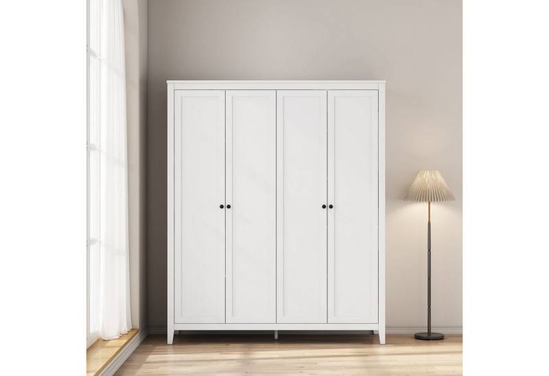 OTTO home Kleiderschrank Borkum Schlafzimmerschrank Garderobe Landhaus Bestseller Schlafzimmerschrank mit 6 Böden und Kleiderstange, 5 Türen von OTTO home