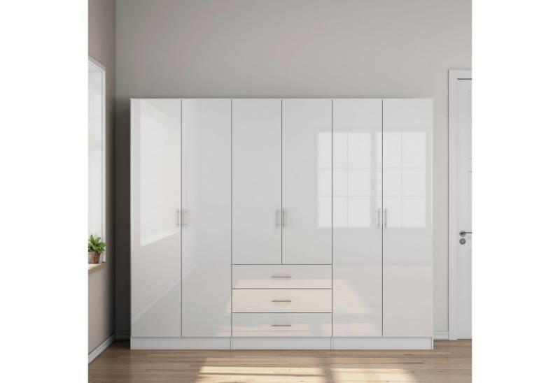 OTTO home Kleiderschrank Trento Schlafzimmerschrank Garderobe hochglanz Bestseller Schrank mit 6 Türen und 3 Schubladen, höchglänzende Fronten OTTO home Kleiderschrank Trento Schlafzimmerschrank Garderobe hochglanz Bestseller Schrank mit 6 Türen und 3 Schubladen, höchglänzende Fronten von OTTO home