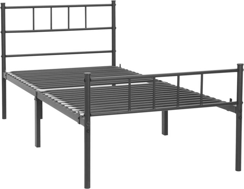 OTTO home Metallbett Amrum Bett Bettgestell Bettrahmen Einzelbett Doppelbett Stahlbett (2m Länge und in 4 Breiten wählbar - 90, 140, 160, 180 cm), Schlafzimmerbett inkl. 26 Lattenroste zum Schutz der Matratze von OTTO home