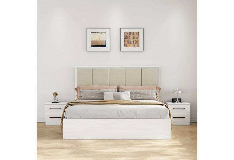 OTTO home Nachtkommode Sylt Bestseller, 2 Schubladen mit viel Stauraum – Ordnung & Eleganz. (Spar-Set, 2 St., modernes Hochglanz Nachtschrank Set (2 Stück) Stilvolles Design), Nachttisch Bestseller Beistelltisch Kommode von OTTO home