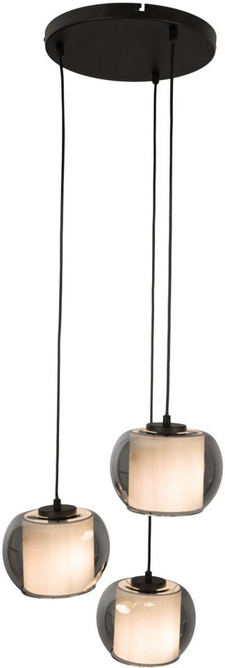 OTTO home Pendelleuchte Tanissa, ohne Leuchtmittel, 3 versetzt lange Pendel mit je 1x Rauchglasschirm und je 1x E27 exkl. OTTO home Pendelleuchte Tanissa, ohne Leuchtmittel, 3 versetzt lange Pendel mit je 1x Rauchglasschirm und je 1x E27 exkl. von OTTO home