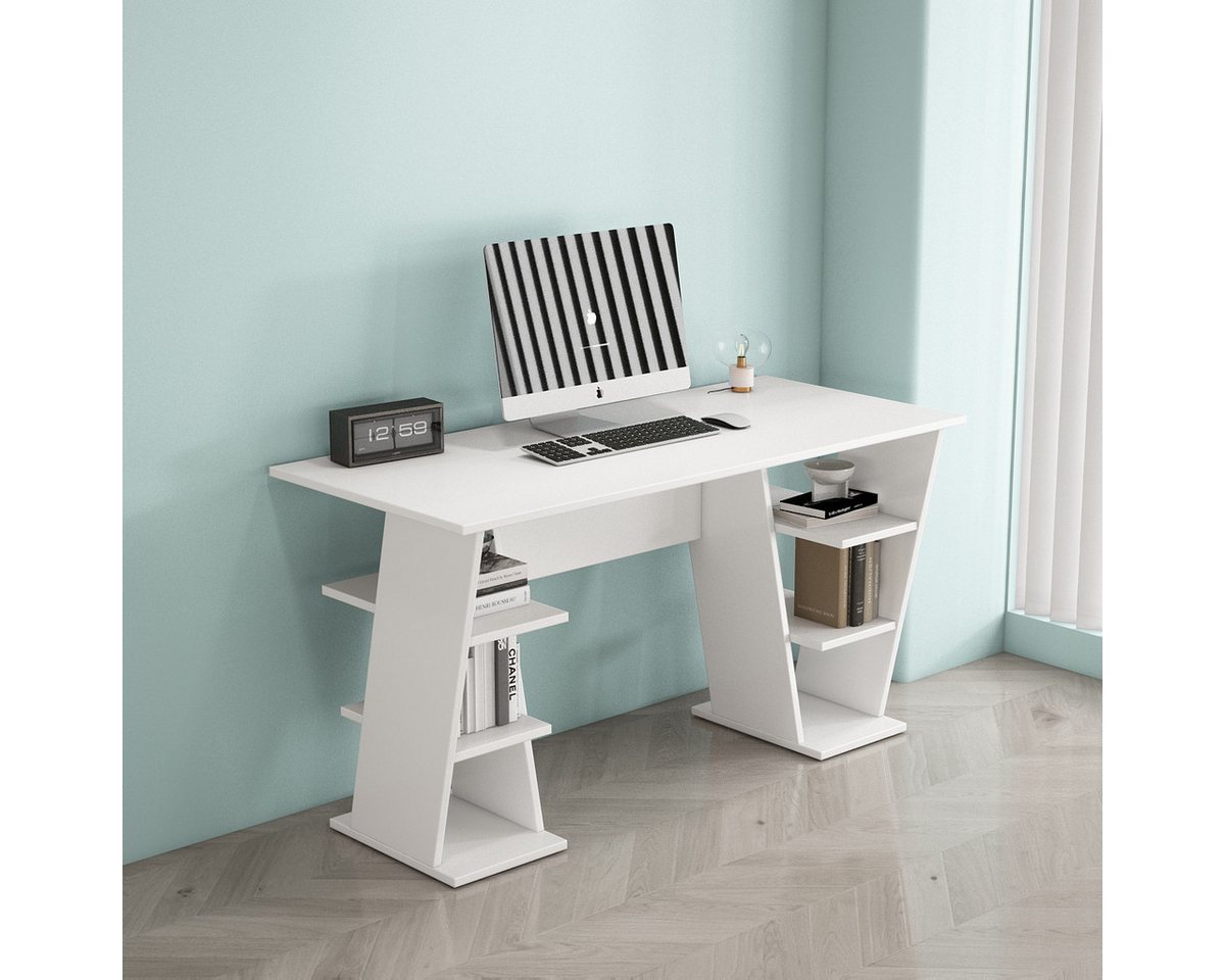 OTTO home Schreibtisch Ezzell, Regalschreibtisch mit Ablagen, modernes Design, Breite 137 cm OTTO home Schreibtisch Ezzell, Regalschreibtisch mit Ablagen, modernes Design, Breite 137 cm von OTTO home