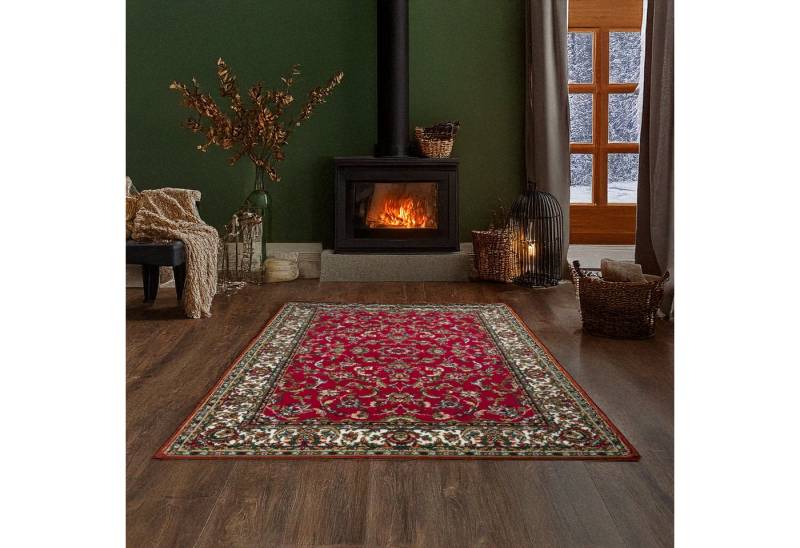 OTTO home Teppich Ezzo, mit Bordüre, Kurzflor, Made in Belgium, rechteckig, Höhe: 7 mm, Orient-Optik, Teppich, Wohnzimmer, Esszimmer, Schlafzimmer von OTTO home