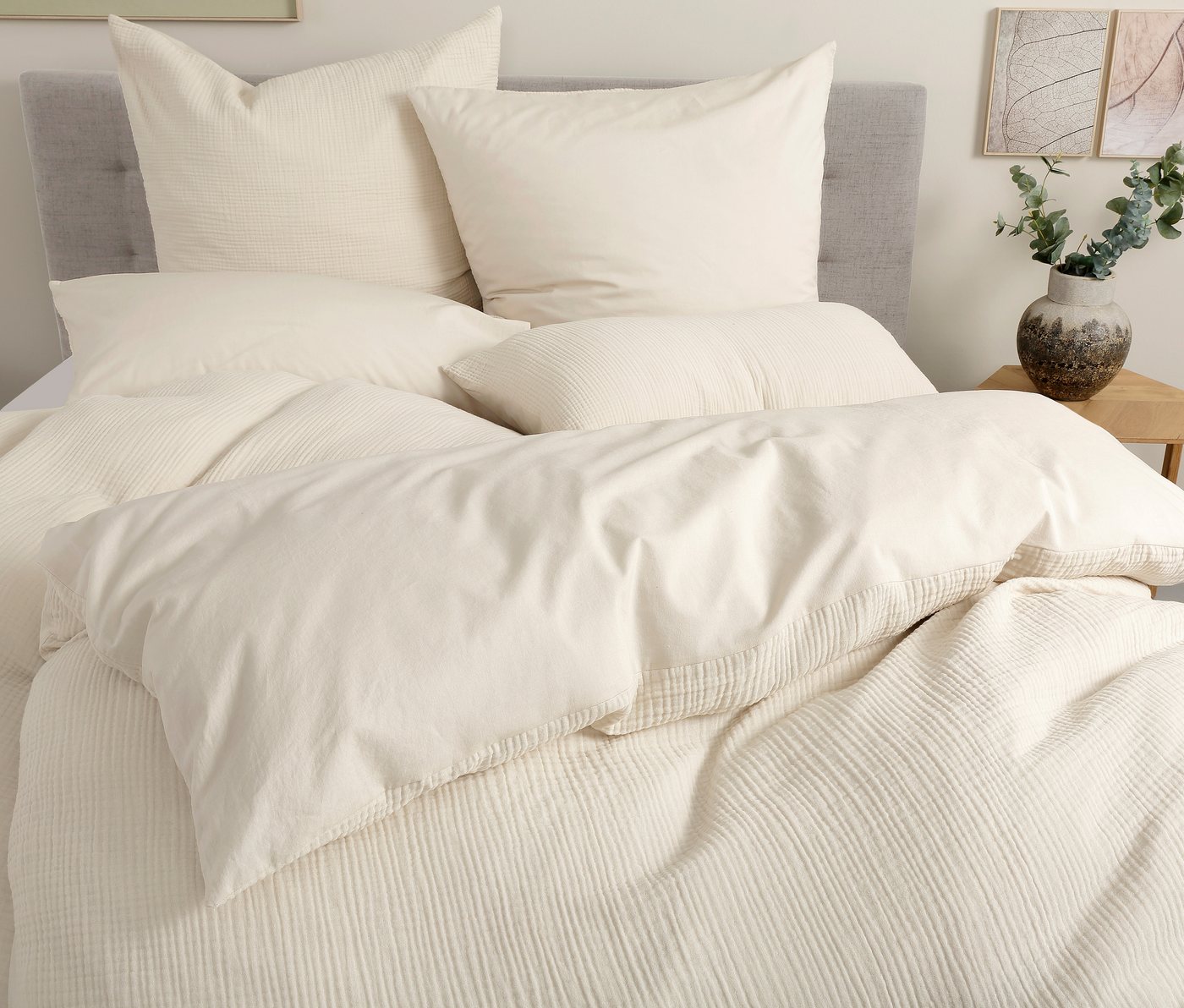 OTTO home Wendebettwäsche Sari3, Musselin, Renforcé, 2 teilig, NEUHEIT: aus 100% Baumwolle in weichem Musselin, Rückseite Renforcé OTTO home Wendebettwäsche Sari3, Musselin, Renforcé, 2 teilig, NEUHEIT: aus 100% Baumwolle in weichem Musselin, Rückseite Renforcé von OTTO home