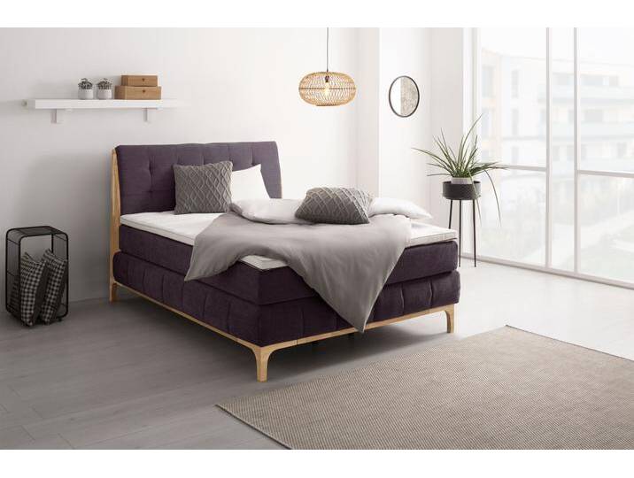 Boxspringbett OTTO PRODUCTS Jelle , lila, B:161cm L:216cm, Komplettbetten, Boxspringbett, zertifizierte, recycelte Bezugsstoffe, verschiedene Ausführungen von OTTO-products