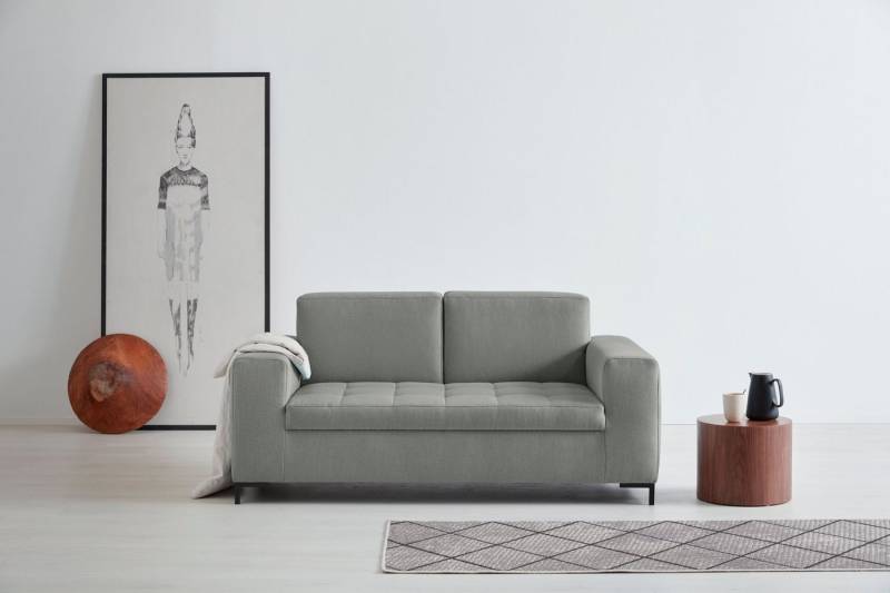 OTTO products 2-Sitzer Grazzo, hochwertige Stoffe aus recyceltem Material, Steppung im Sitzbereich von OTTO products