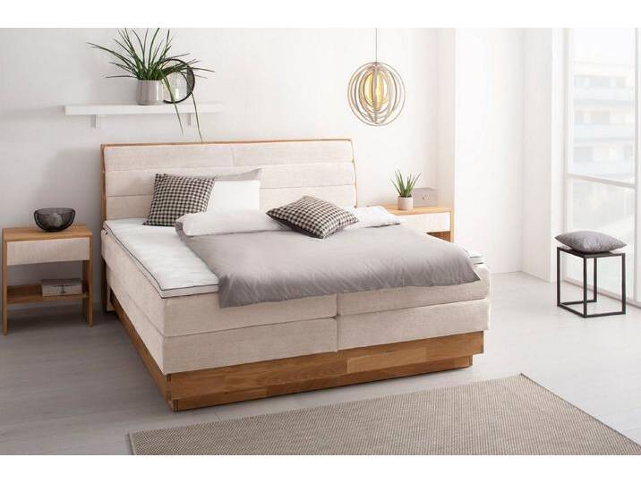 OTTO products Boxspringbett, LED-Beleuchtung, mit zertifizierten, recycelten Bezugsstoffen, beige, mit LED-Beleuchtung, mit Basic-Topper OTTO products Boxspringbett, LED-Beleuchtung, mit zertifizierten, recycelten Bezugsstoffen, beige, mit LED-Beleuchtung, mit Basic-Topper von OTTO-products