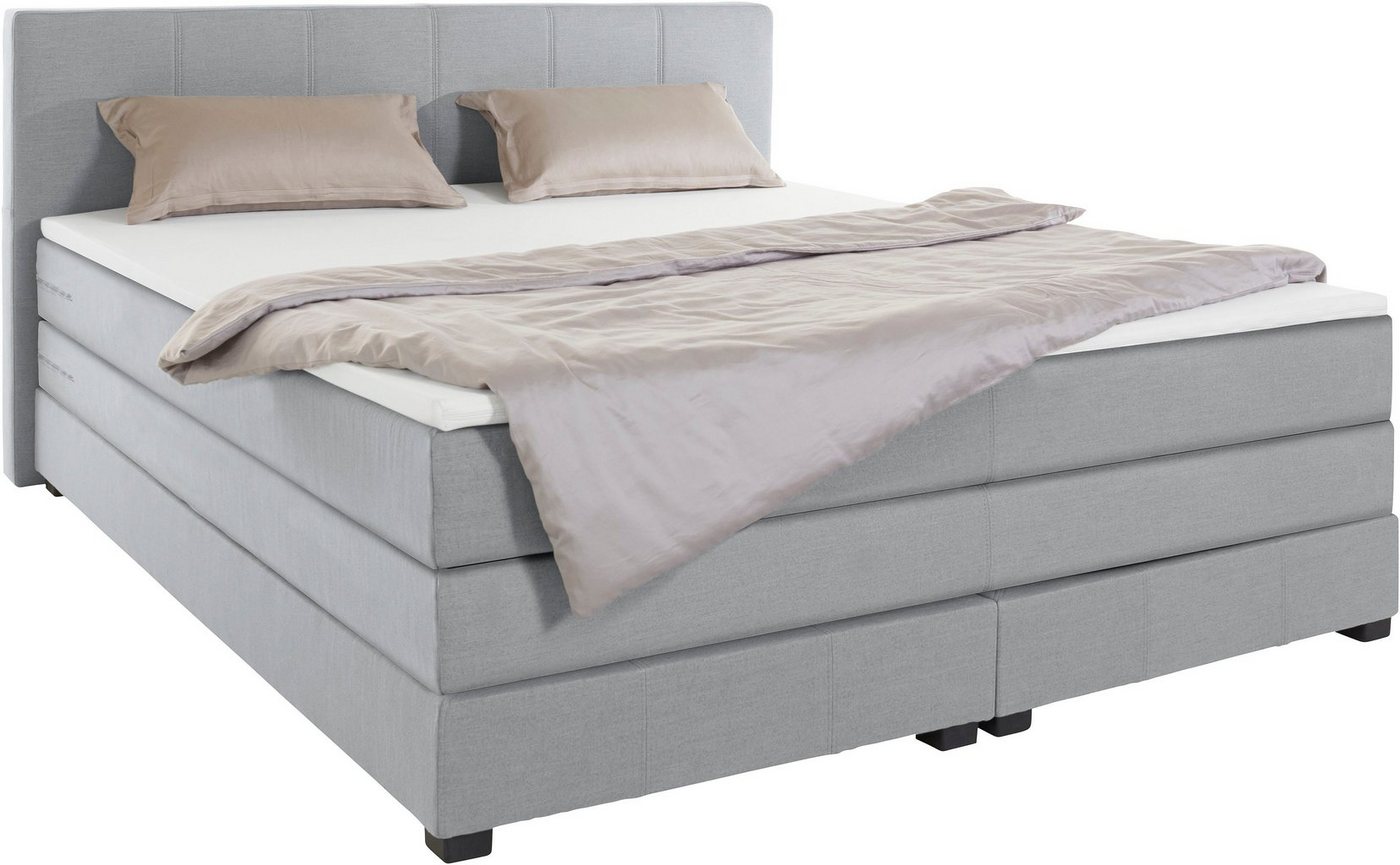 OTTO products Boxspringbett Peetu, Taschenfederkern-Matratze, in 4 Breiten und 4 Farben, incl. Topper von OTTO products