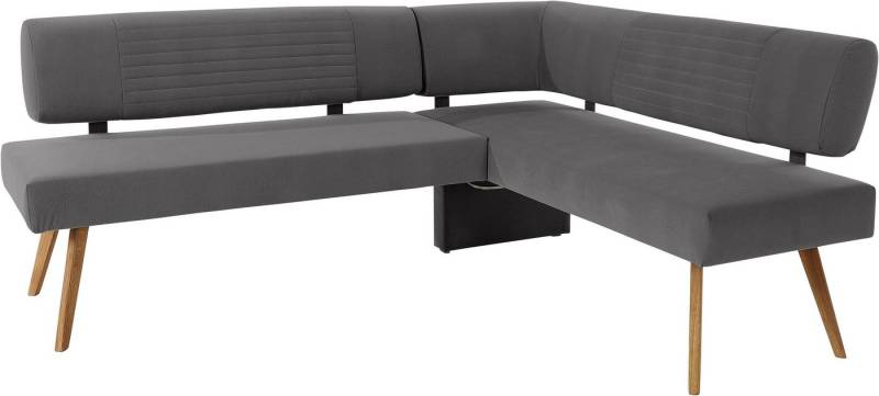OTTO products Eckbank Alessja, Breite langer Schenkel 192 oder 212 cm, Gestell aus Eiche Massivholz von OTTO products
