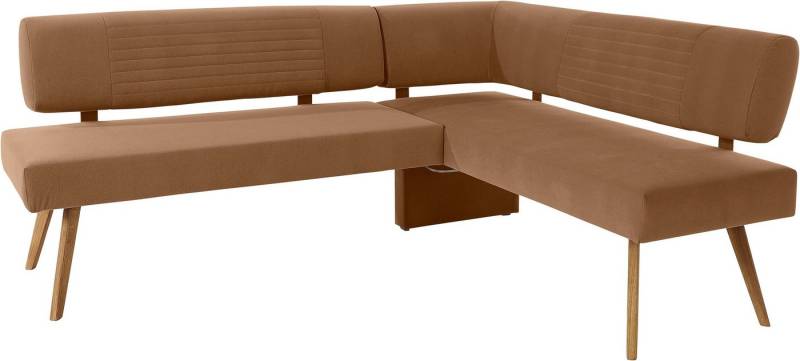 OTTO products Eckbank Alessja, Breite langer Schenkel 192 oder 212 cm, Gestell aus Eiche Massivholz von OTTO products