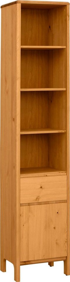 OTTO products Hochschrank Jorrick Breite 40 cm, Massivholz Kiefer mit Bio Öl/Wachs behandelt von OTTO products