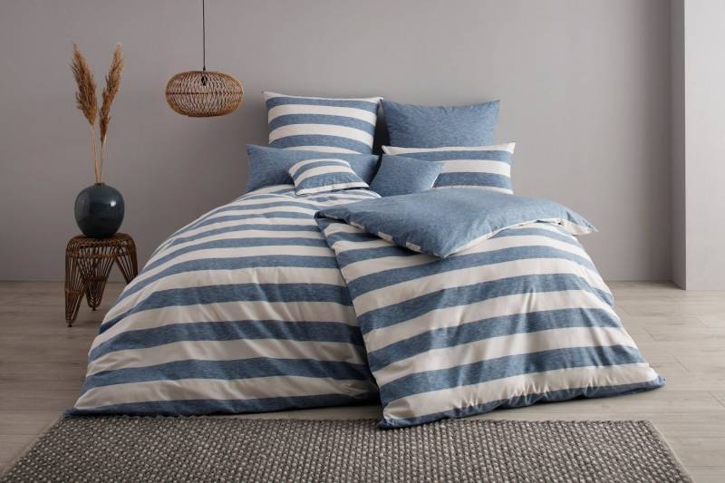 OTTO products Kissenhülle Big Stripe, (2 Stück), Streifen-Design in Melange-Optik von OTTO products