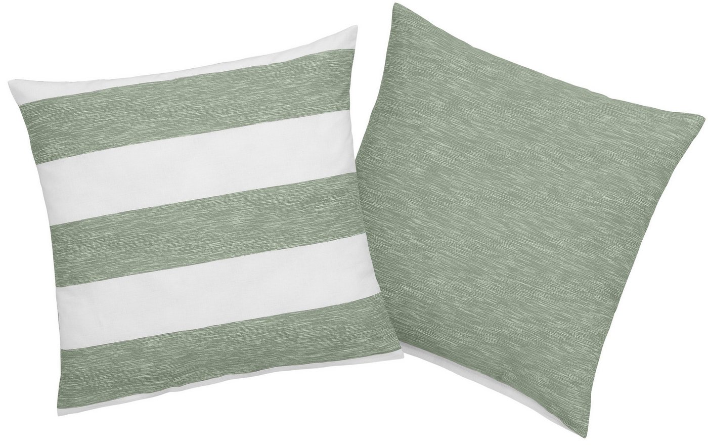 OTTO products Kissenhülle Big Stripe, (2 Stück), Streifen-Design in Melange-Optik von OTTO products