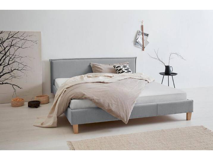 OTTO products Polsterbett Heddi, in 5 Breiten: von 90cm-200cm, Biese am Kopfteil, Strukturstoff, blau grau, graublau OTTO products Polsterbett Heddi, in 5 Breiten: von 90cm-200cm, Biese am Kopfteil, Strukturstoff, blau grau, graublau von OTTO-products