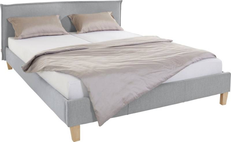 OTTO products Polsterbett Heddi, in 5 Breiten: von 90cm-200cm, Biese am Kopfteil, Strukturstoff von OTTO products