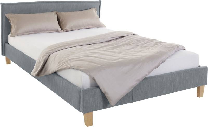 OTTO products Polsterbett Heddi, in 5 Breiten: von 90cm-200cm, Biese am Kopfteil, Strukturstoff von OTTO products