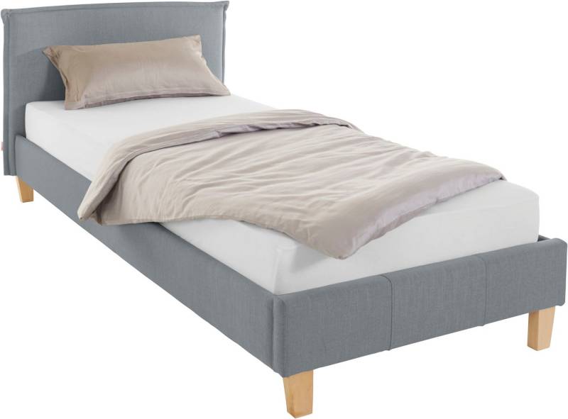 OTTO products Polsterbett Heddi, in 5 Breiten: von 90cm-200cm, Biese am Kopfteil, Strukturstoff von OTTO products