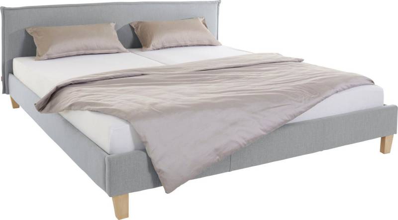 OTTO products Polsterbett Heddi, in 5 Breiten: von 90cm-200cm, Biese am Kopfteil, Strukturstoff von OTTO products