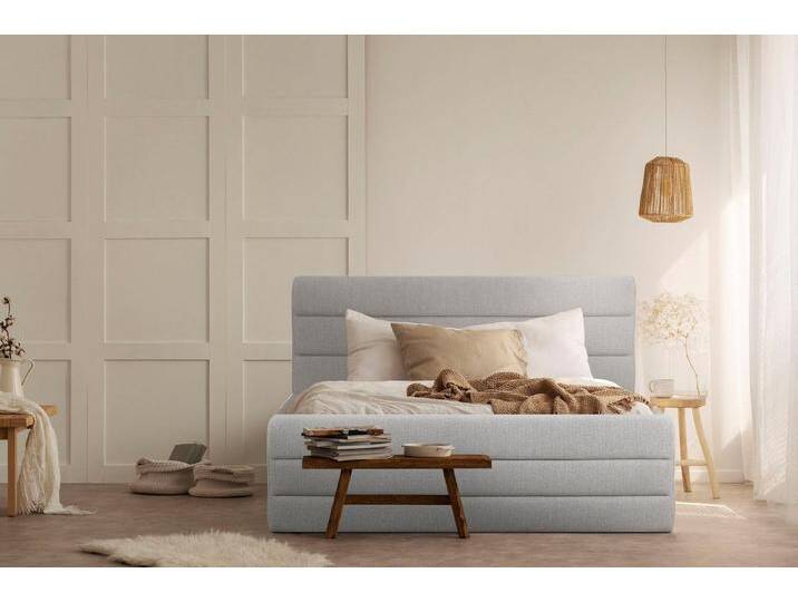 OTTO products Polsterbett Merrit, Quernaht im Kopf- und Fußteil, in 5 Breiten, auch in 220 cm Länge, beige, beige OTTO products Polsterbett Merrit, Quernaht im Kopf- und Fußteil, in 5 Breiten, auch in 220 cm Länge, beige, beige von OTTO-products