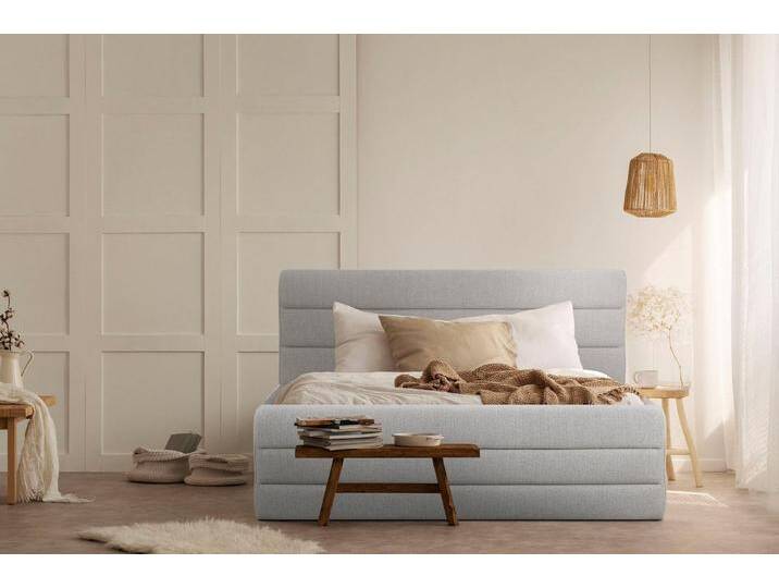 OTTO products Polsterbett Merrit, Quernaht im Kopf- und Fußteil, in 5 Breiten, auch in 220 cm Länge, beige, beige OTTO products Polsterbett Merrit, Quernaht im Kopf- und Fußteil, in 5 Breiten, auch in 220 cm Länge, beige, beige von OTTO-products