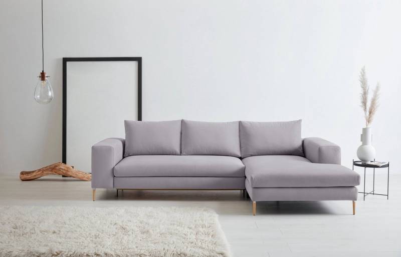 OTTO products Polsterecke Finnja, softer, legerer Sitzkomfort, bequem, zeitloses Design, L-Form, Mit Bettfunktion & Bettkasten von OTTO products
