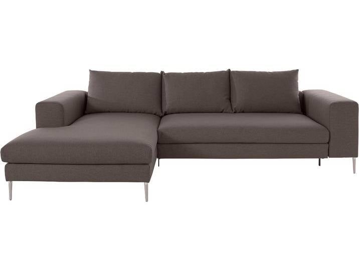 Polsterecke OTTO PRODUCTS Finnja, softer, legerer Sitzkomfort, bequem, zeitloses Design, L-Form , braun, B:277cm H:83cm T:170cm, Struktur fein: aus recycleten PET-Flaschen (100% PES), Sofas, XXL-Ecksofa von OTTO-products