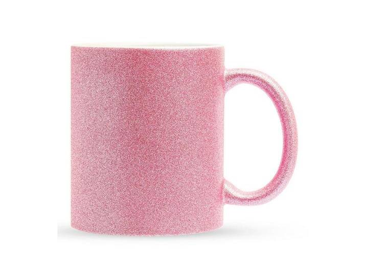 22Feels Tasse 72x Sublimation Rohling Glitzer Keramik 325ml (11oz) Farbig PINK, 72 tlg., Pink von OTTO