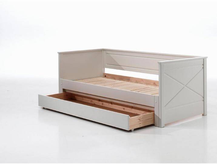 58 aufm Kessel Bettgestell Ausziehbett Katie 209x100x80 Funktionsbett Gästebett Massivholz+MDF (inkl. Versand, Lieferung bis Verwendungsstelle), Liegefläche 90 x 200, ausziehbar auf 180 x 200 von OTTO