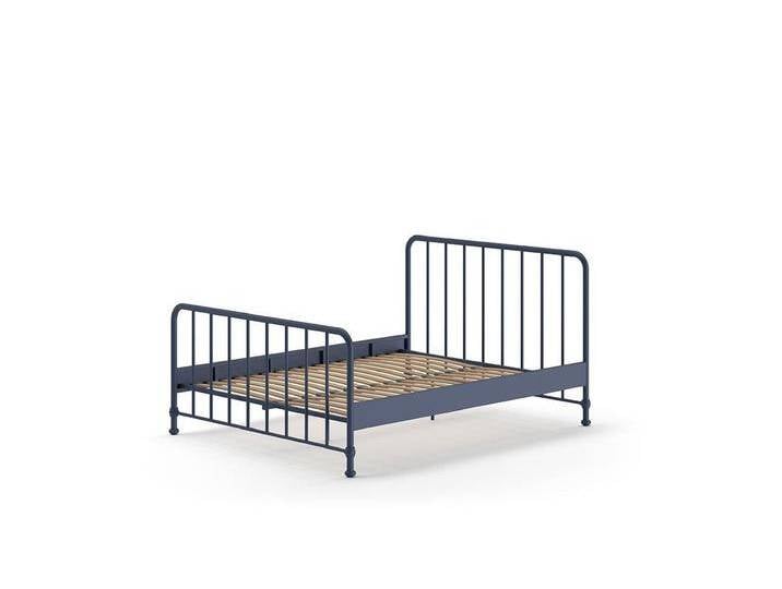 58 aufm Kessel Bettgestell Metallbett Kay 167x207x110 Doppelbett Metall Blau matt (inkl. Versand, Lieferung bis Verwendungsstelle), Liegefläche 160 x 200, stabile Konstruktion von OTTO