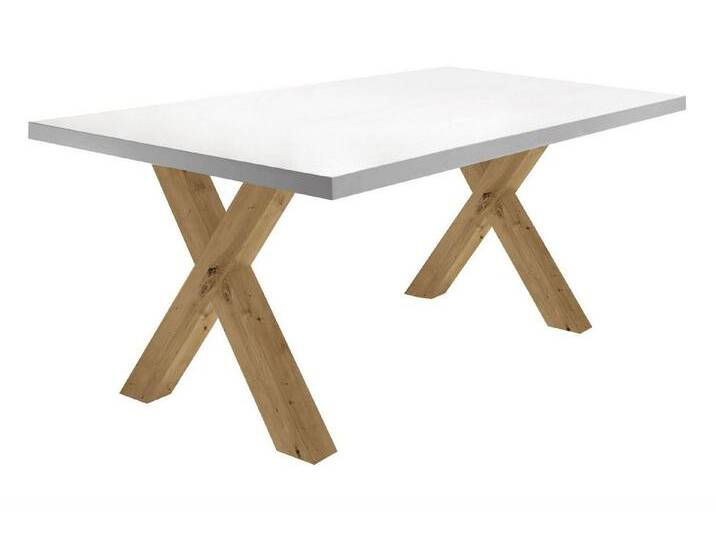 58 aufm Kessel Esstisch Eike 2 140 x 90 x 75 Esstisch Asteiche/Weiß Matt Lack 13401-140 (Einzeltisch), weiß von OTTO