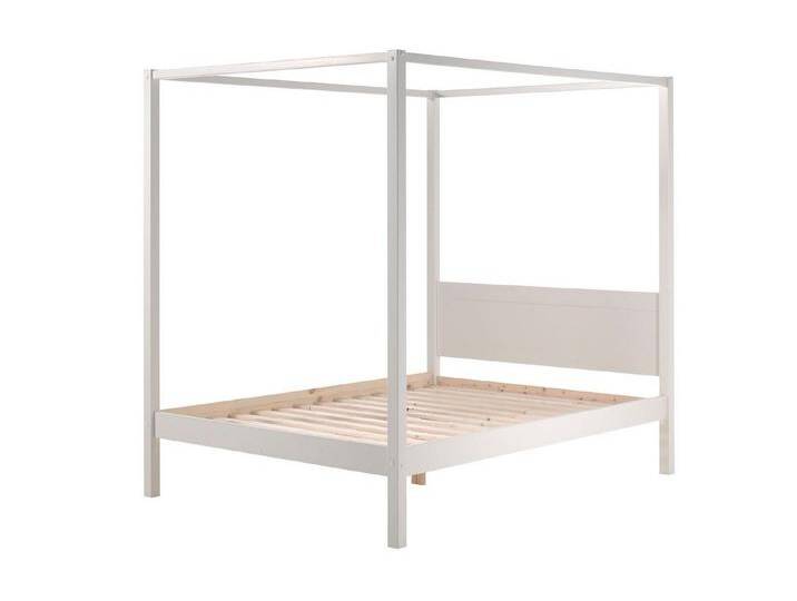 58 aufm Kessel Kinderbett Himmelbett Kathleen 208x148x191 Kinderbett Einzelbett Massivholz Weiß (inkl. Versand, Lieferung bis Verwendungsstelle), Liegefläche 140x200 von OTTO