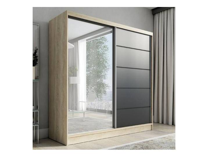 A&J MöbelLand GmbH Schwebetürenschrank NERO 2 200 cm mit Spiegel drei Schubladen (TOP ANGEBOT! Geräumiger Schrank mit einer Breite von 200 cm und Spiegel, ideal zur Aufbewahrung von Kleidung und Accessoires. 3 Schubladen und viel Stauraum. TOP PRODUKT! Wählen Sie das ideale Modell für Ihr Schlafzimmer!, Inclusive 3 Schubladen) Breite: 200 cm, Höhe: 215 cm, Tiefe: 59,5 cm A&J MöbelLand GmbH Schwebetürenschrank NERO 2 200 cm mit Spiegel drei Schubladen (TOP ANGEBOT! Geräumiger Schrank mit einer Breite von 200 cm und Spiegel, ideal zur Aufbewahrung von Kleidung und Accessoires. 3 Schubladen und viel Stauraum. TOP PRODUKT! Wählen Sie das ideale Modell für Ihr Schlafzimmer!, Inclusive 3 Schubladen) Breite: 200 cm, Höhe: 215 cm, Tiefe: 59,5 cm von OTTO