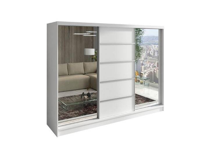 A&J MöbelLand GmbH Schwebetürenschrank TOP, 3-türig Schrank 200 cm mit Schubladen und Spiegel (TOP ANGEBOT! Geräumiger Schrank mit einer Breite von 200 cm und Spiegel, ideal zur Aufbewahrung von Kleidung und Accessoires. 3 Schubladen und viel Stauraum. TOP PRODUKT! Wählen Sie das ideale Modell für Ihr Schlafzimmer!, Inclusive 3 Schubladen) Breite: 200 cm, Höhe: 215 cm, Tiefe: 59,5 cm A&J MöbelLand GmbH Schwebetürenschrank TOP, 3-türig Schrank 200 cm mit Schubladen und Spiegel (TOP ANGEBOT! Geräumiger Schrank mit einer Breite von 200 cm und Spiegel, ideal zur Aufbewahrung von Kleidung und Accessoires. 3 Schubladen und viel Stauraum. TOP PRODUKT! Wählen Sie das ideale Modell für Ihr Schlafzimmer!, Inclusive 3 Schubladen) Breite: 200 cm, Höhe: 215 cm, Tiefe: 59,5 cm von OTTO