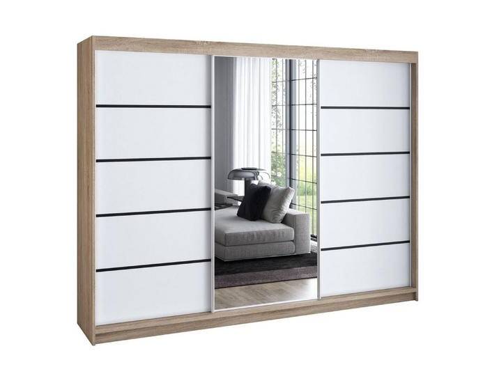 A&J MöbelLand GmbH Schwebetürenschrank VILANO 3 mit 4 Schubladen und Spiegel (TOP ANGEBOT! Geräumiger Schrank mit einer Breite von 200 cm und Spiegel, ideal zur Aufbewahrung von Kleidung und Accessoires. 4 Schubladen und viel Stauraum. TOP PRODUKT! Wählen Sie das ideale Modell für Ihr Schlafzimmer!, Inclusive 4 Schubladen) Breite: 200 cm, Höhe: 215 cm, Tiefe: 59,5 cm, weiß A&J MöbelLand GmbH Schwebetürenschrank VILANO 3 mit 4 Schubladen und Spiegel (TOP ANGEBOT! Geräumiger Schrank mit einer Breite von 200 cm und Spiegel, ideal zur Aufbewahrung von Kleidung und Accessoires. 4 Schubladen und viel Stauraum. TOP PRODUKT! Wählen Sie das ideale Modell für Ihr Schlafzimmer!, Inclusive 4 Schubladen) Breite: 200 cm, Höhe: 215 cm, Tiefe: 59,5 cm, weiß von OTTO