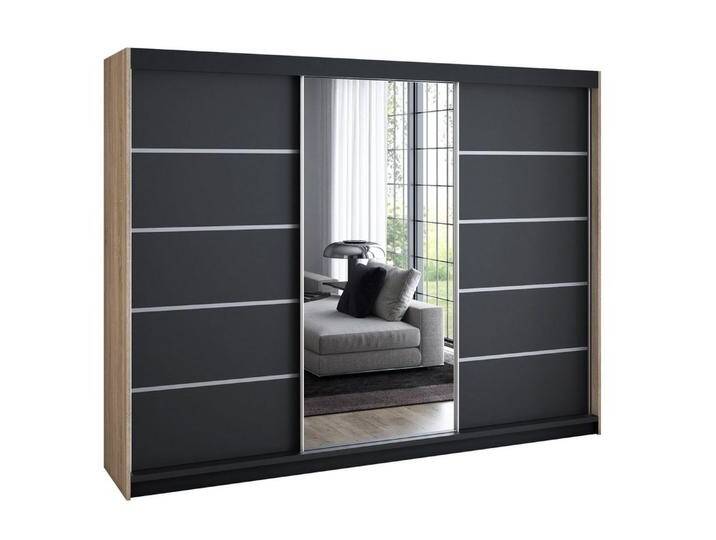A&J MöbelLand GmbH Schwebetürenschrank VILANO 4 mit 4 Schubladen und Spiegel (TOP ANGEBOT! Geräumiger Schrank mit einer Breite von 200 cm und Spiegel, ideal zur Aufbewahrung von Kleidung und Accessoires. 4 Schubladen und viel Stauraum. TOP PRODUKT! Wählen Sie das ideale Modell für Ihr Schlafzimmer!, Inclusive 4 Schubladen) Breite: 200 cm, Höhe: 215 cm, Tiefe: 59,5 cm, schwarz A&J MöbelLand GmbH Schwebetürenschrank VILANO 4 mit 4 Schubladen und Spiegel (TOP ANGEBOT! Geräumiger Schrank mit einer Breite von 200 cm und Spiegel, ideal zur Aufbewahrung von Kleidung und Accessoires. 4 Schubladen und viel Stauraum. TOP PRODUKT! Wählen Sie das ideale Modell für Ihr Schlafzimmer!, Inclusive 4 Schubladen) Breite: 200 cm, Höhe: 215 cm, Tiefe: 59,5 cm, schwarz von OTTO