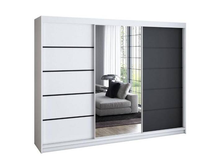 A&J MöbelLand GmbH Schwebetürenschrank VILANO 4 mit 4 Schubladen und Spiegel (TOP ANGEBOT! Geräumiger Schrank mit einer Breite von 200 cm und Spiegel, ideal zur Aufbewahrung von Kleidung und Accessoires. 4 Schubladen und viel Stauraum. TOP PRODUKT! Wählen Sie das ideale Modell für Ihr Schlafzimmer!, Inclusive 4 Schubladen) Breite: 200 cm, Höhe: 215 cm, Tiefe: 59,5 cm, schwarz A&J MöbelLand GmbH Schwebetürenschrank VILANO 4 mit 4 Schubladen und Spiegel (TOP ANGEBOT! Geräumiger Schrank mit einer Breite von 200 cm und Spiegel, ideal zur Aufbewahrung von Kleidung und Accessoires. 4 Schubladen und viel Stauraum. TOP PRODUKT! Wählen Sie das ideale Modell für Ihr Schlafzimmer!, Inclusive 4 Schubladen) Breite: 200 cm, Höhe: 215 cm, Tiefe: 59,5 cm, schwarz von OTTO