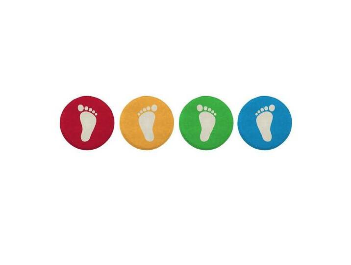 ACHOKA® Kinderteppich Bodenmarkierungs-Set step by step, Für Kindergarten und Schule von OTTO