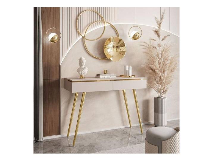 ALLHOUSE24 Konsolentisch LAURA V GOLD Kaschmir Goldchrom lange Metallbeine Konsole BERLIN ALLHOUSE24 Konsolentisch LAURA V GOLD Kaschmir Goldchrom lange Metallbeine Konsole BERLIN von OTTO