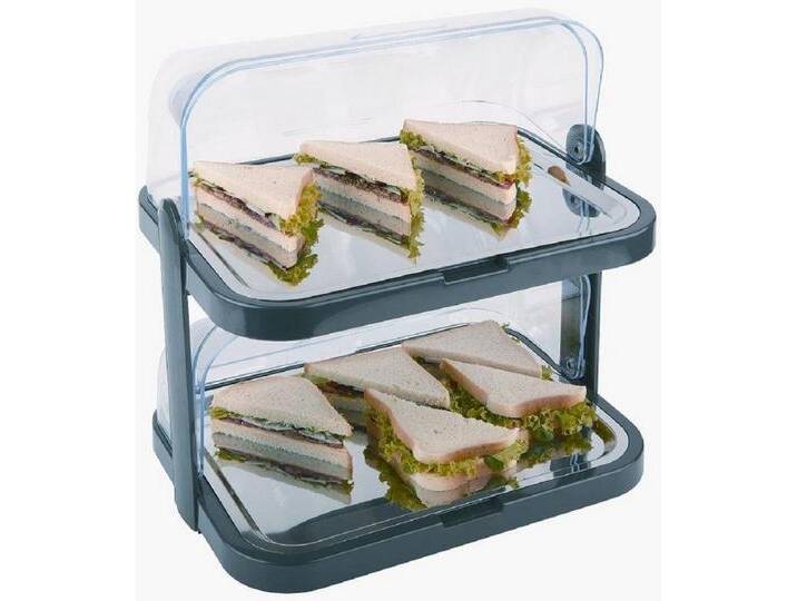 APS Buffet-Vitrine CB794 Doppeldecker Rolle Top Cool Display Tabletts 9204 von OTTO