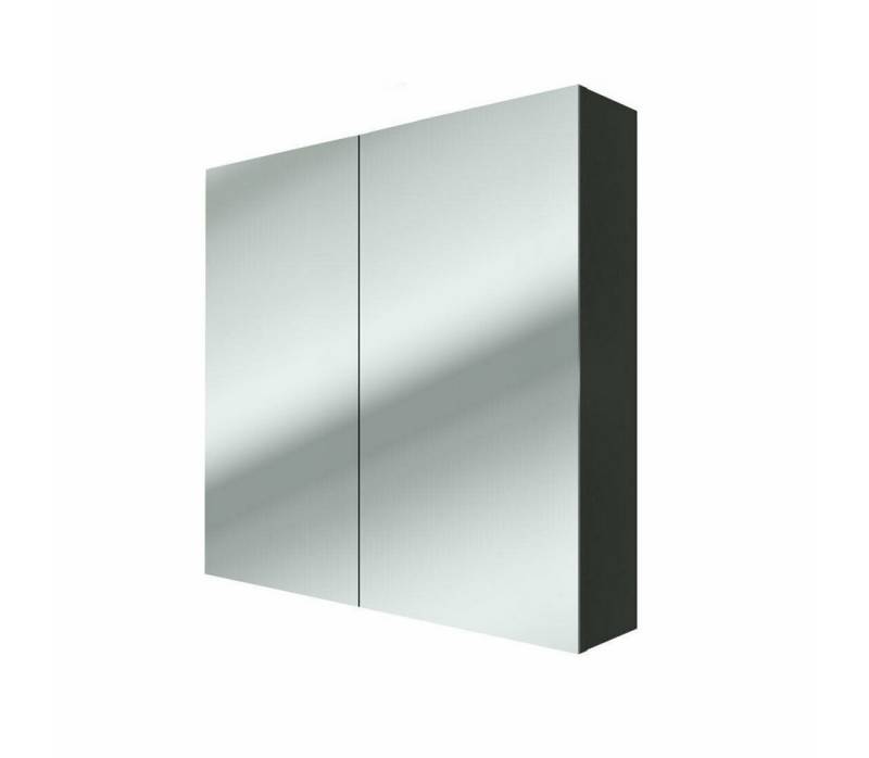 AcquaVapore Badezimmerspiegelschrank Spiegelschrank Badspiegel Badezimmer Spiegel City 80cm Esche schwarz von AcquaVapore