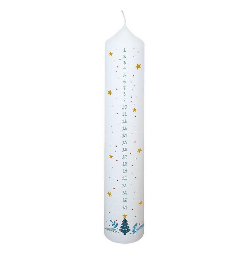 Adventskalender Adventskalender-Kerze 'Tannenzweig & Sterne' von OTTO