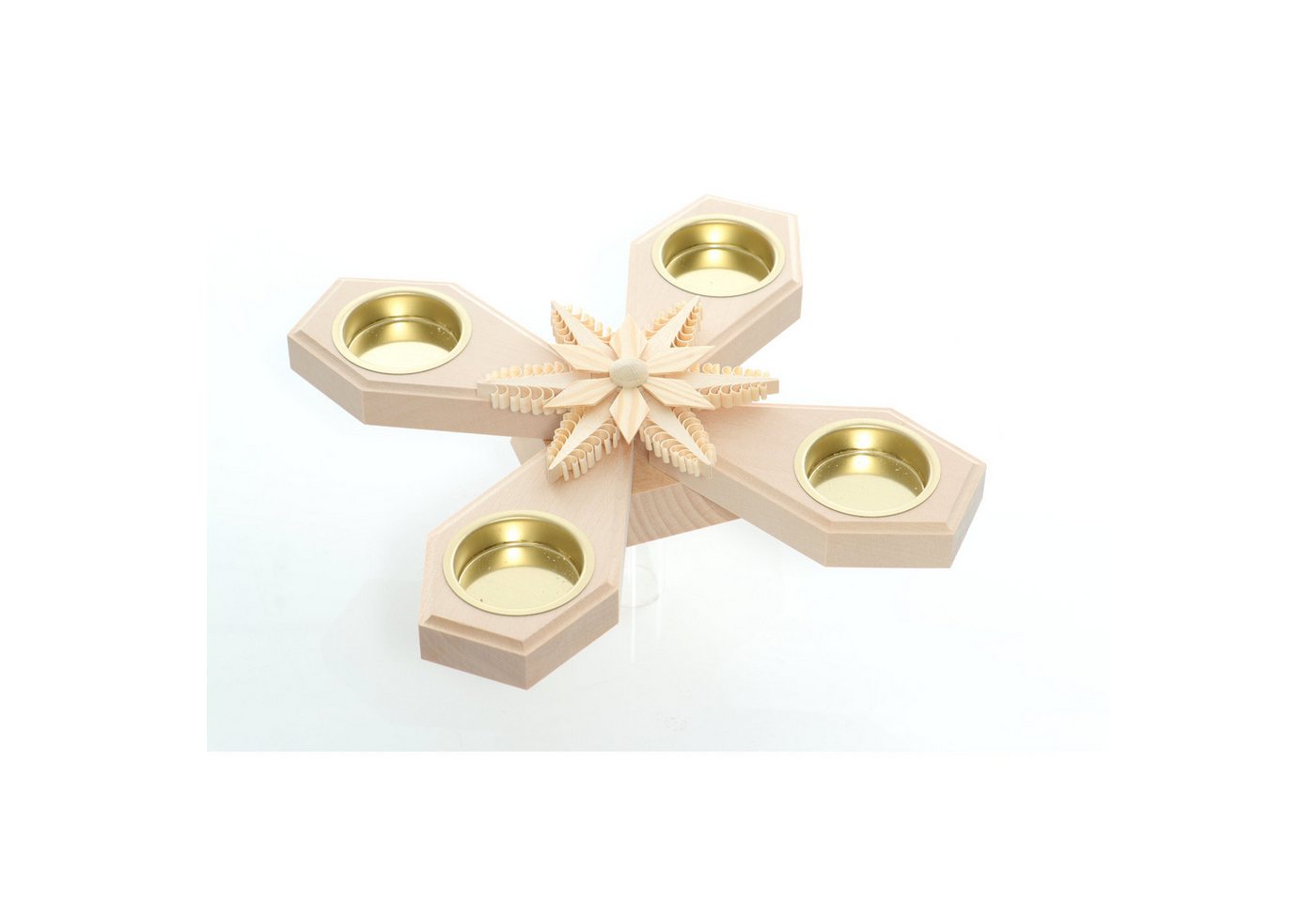 Adventsleuchter Tischschmuck Kerzenhalter für 4 Kerzen Mittig mit Stern Adventsleuchter Tischschmuck Kerzenhalter für 4 Kerzen Mittig mit Stern von OTTO
