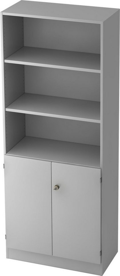 HAMMERBACHER Aktenregal Regal 5 OH 2 OH 80x42x200,4cm Türen Sockelblende Griff SG Grau/Grau HAMMERBACHER Aktenregal Regal 5 OH 2 OH 80x42x200,4cm Türen Sockelblende Griff SG Grau/Grau von HAMMERBACHER